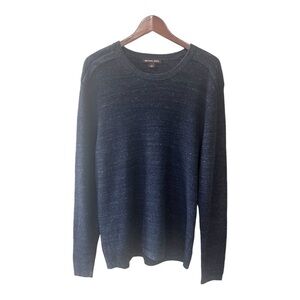 Michael Kors Blue Pullover Sweater Men Size L
